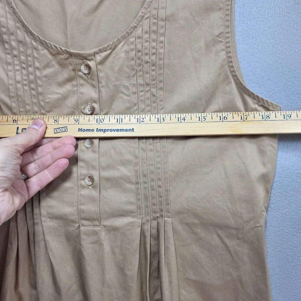 The Vermont Country Store Pintuck Jumper Dress Womens S Maxi Prairie Cottagecore